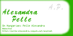 alexandra pelle business card